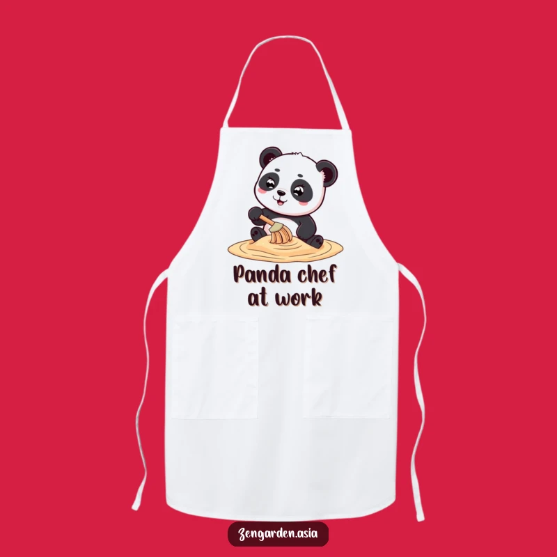 Funny Panda Artist Apron: Sand Art Creation Humor, Great Crafting Gift