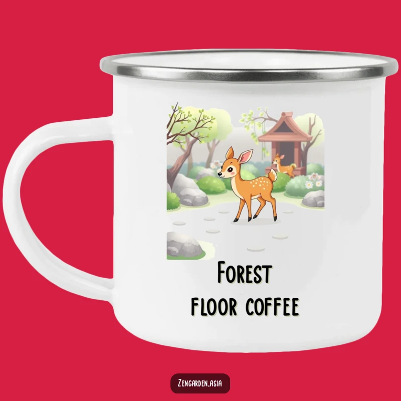 Funny Deer Zen Camping Mug: Gentle Walker Outdoor Gift