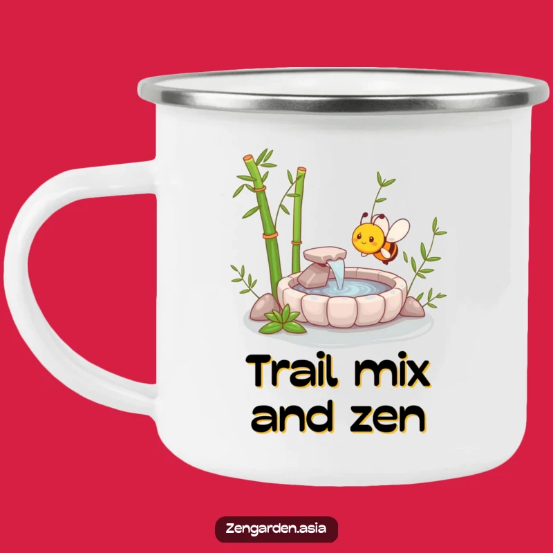 Funny Zen Bee Camping Mug: Outdoor Zen, Perfect Trail Funny Gift