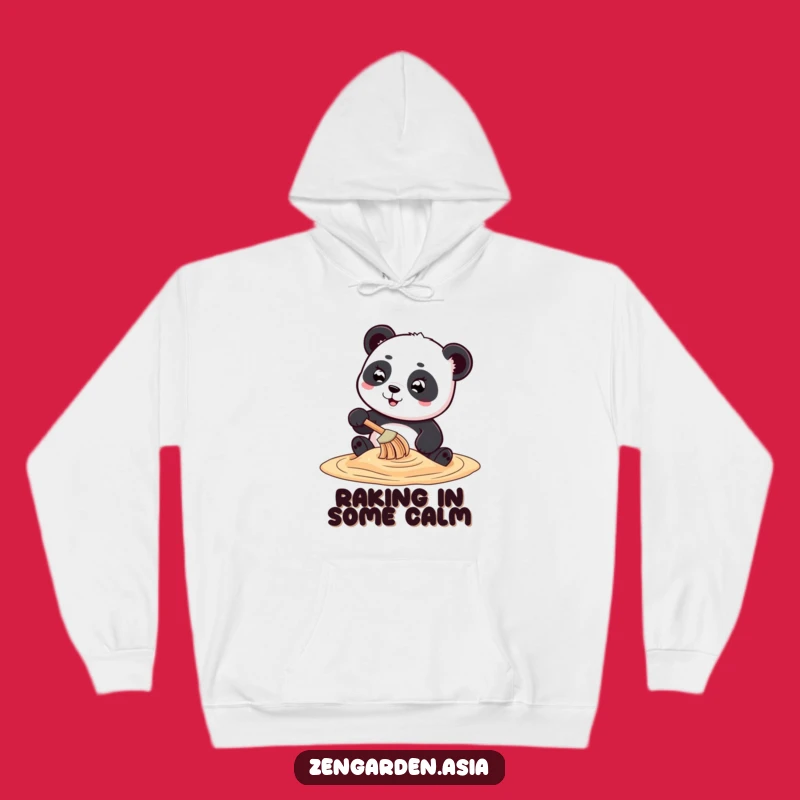 Funny Cozy Panda Hoodie: Sand Art Creation Humor, Perfect Warm Gift
