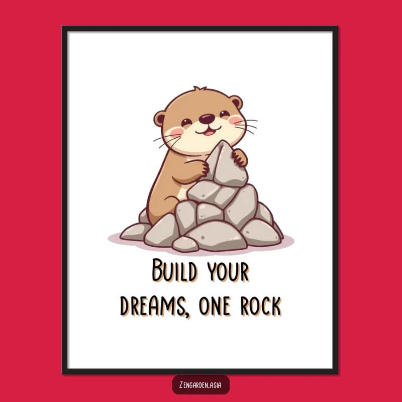 Free Printable Funny Otter Art - Downloadable DIY Decor for Playful Spaces