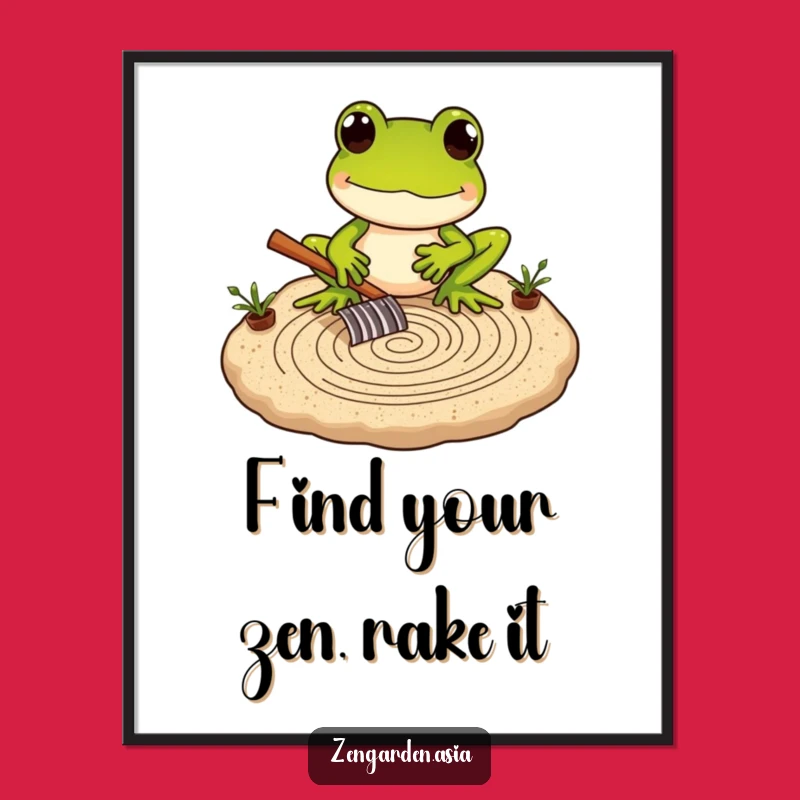 Free Printable Frog Zen Wall Art: Funny Downloadable Decor for Peaceful Spaces