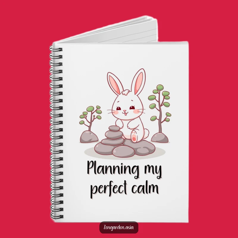 Funny Rabbit Zen Notebook: Cheerful Rabbit, Garden Journal, Calm Notes